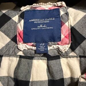 American Girl Black and White Checkered Tunic